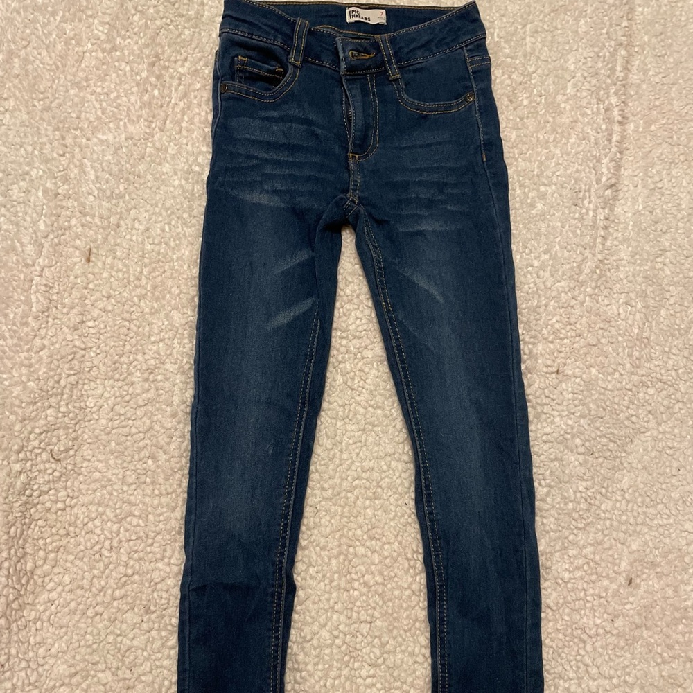 Dark blue girl jeans